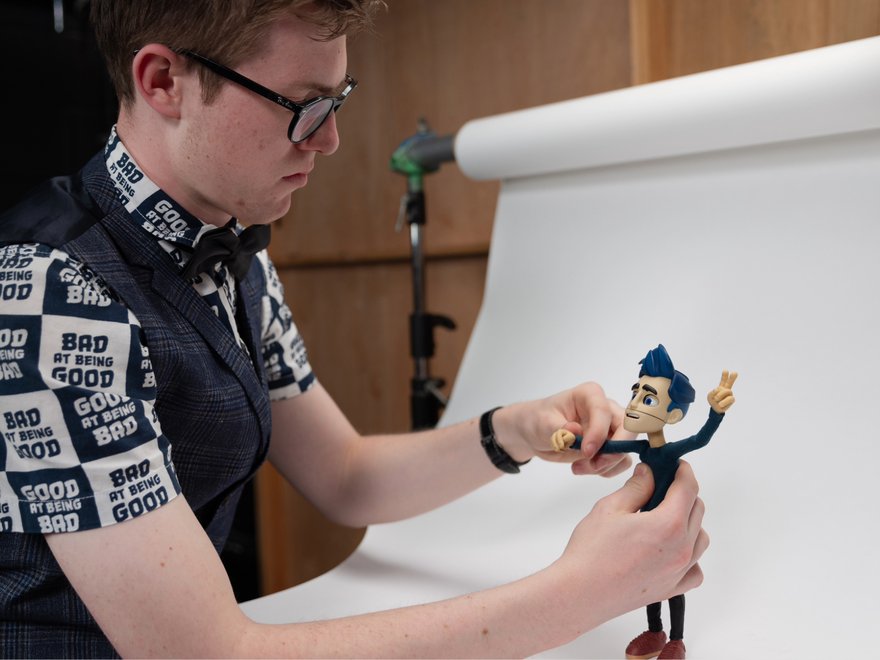 Behind the scenes of an Aardman production
