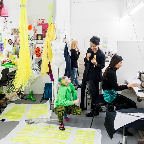 Working in the Fashion studios