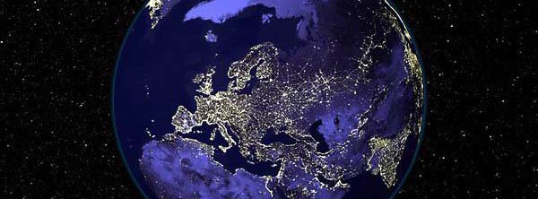 Light Dances Over Europe's Nightscape