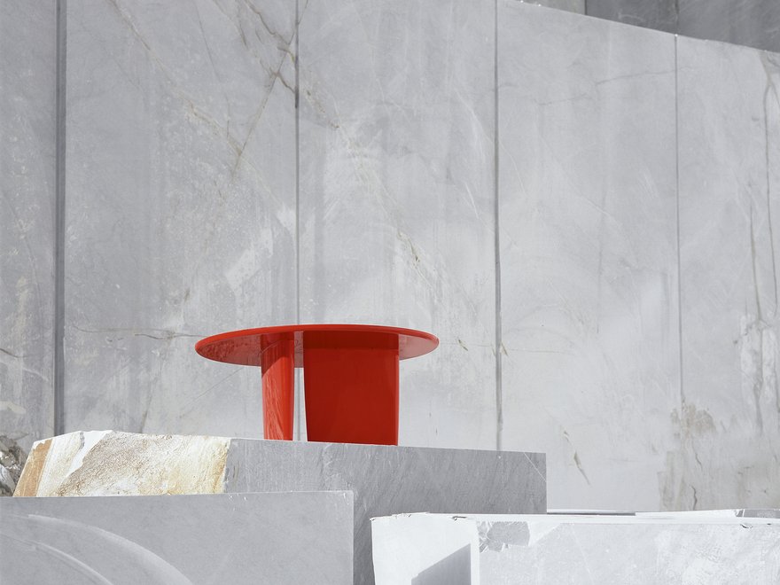 Tobi-Ishi, marble quarry in the Apuan Alps above the city of Carrara in Tuscany, Italy